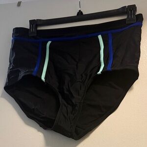Black and Blue Women’s Swimming Briefs